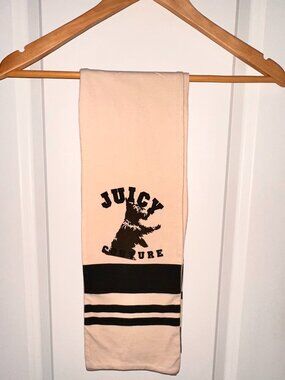 Juicy Couture Black And Beige Scarf